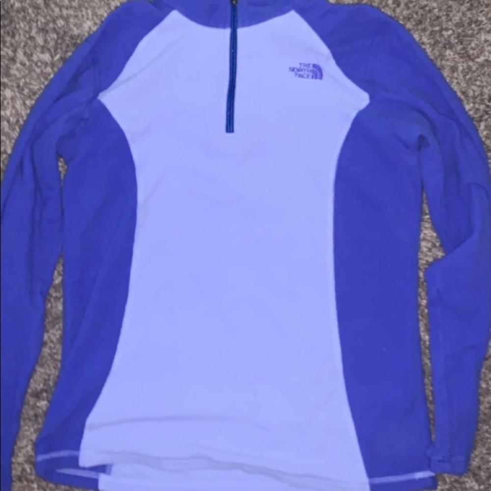 NORTH FACE ZIP UP SWEATSHIRT